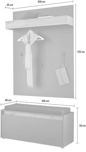 Прихожая Анси-2 Белый - фото 5