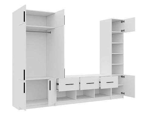 Стенка Лорена Пакс ТВ-стенка 7 Белый - фото 2