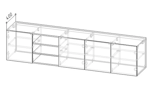 ТВ тумба Алиса 5 Белый - фото 4