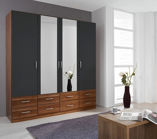 Шкаф распашной Престиж 4.8 с зеркалами - фото 1