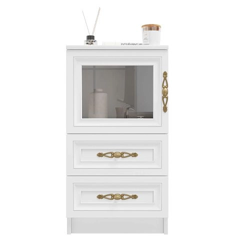 Тумба прикроватная Карлос-014 Белый - фото 3