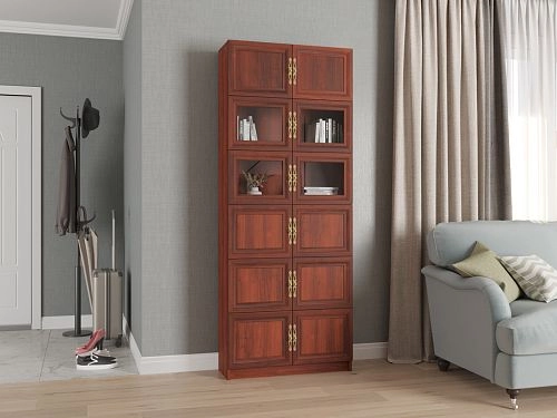 Шкаф книжный Карлос-048 Орех Итальянский - фото 1