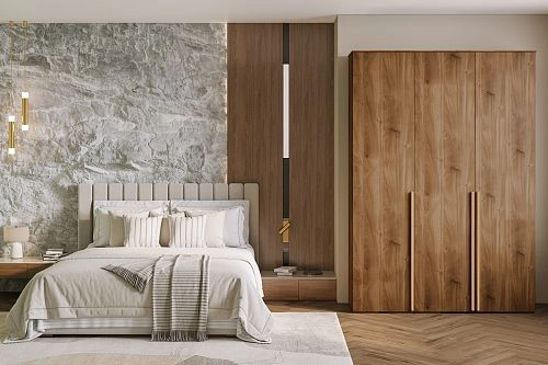 Шкаф распашной Эдинбург-3 Дуб Кастелло коньячный - фото 1