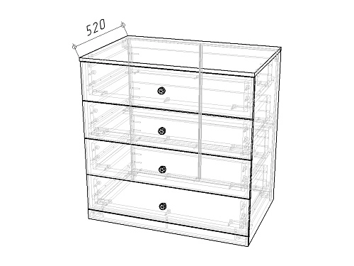 Комод Скарабей-4 Пантано - фото 2