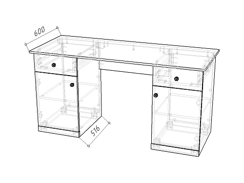 Письменный стол Скарабей-6 Пантано - фото 2