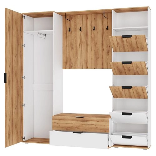 Прихожая Санти 3 Белый - фото 2