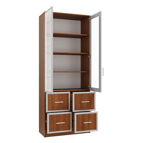 Книжный шкаф Альма-10 Орех Экко - фото 2