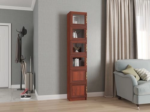 Шкаф книжный Карлос-043 Орех Итальянский - фото 1