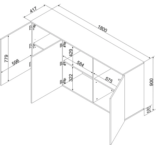 Комод Алма-1 - фото 4