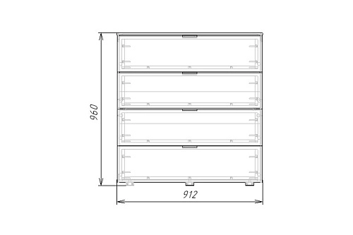 Комод Салерно 4 Черный - фото 4
