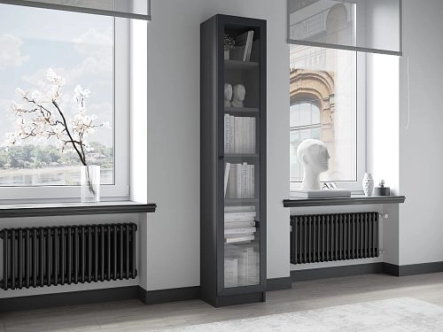 Стеллаж Билли Стольмин стекло Графит - фото 2