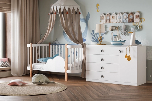 Комод Банни-2 Белый - фото 1