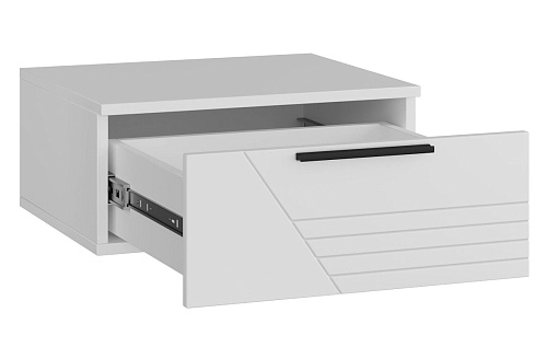 Тумба прикроватная подвесная Синтра 1 Белый - фото 4