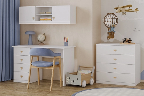 Стенка детская Стрекоза-3 Белый - фото 1