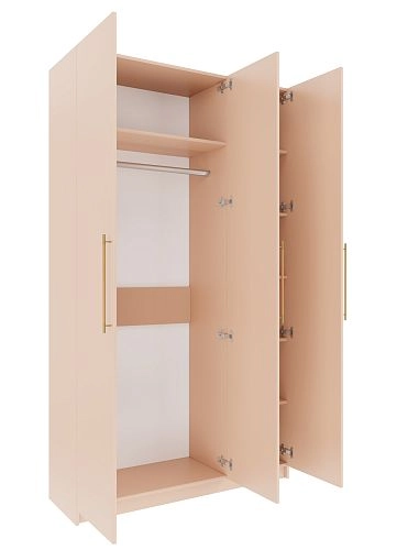 Шкаф распашной Калифорния-3 Сатин - фото 2