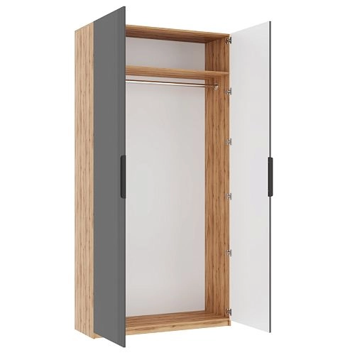 Шкаф распашной Астрис-3 Графит - фото 4