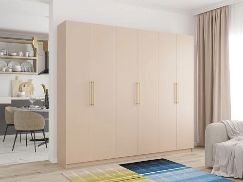 Шкаф распашной Калифорния-6 Сатин - фото 1