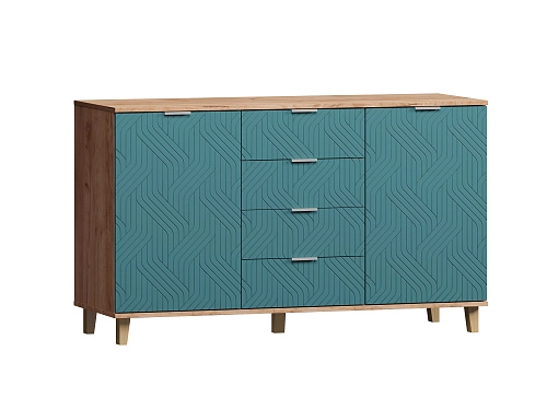 Комод Марвин 25 фрезеровка 3 Аквамарин - фото 2