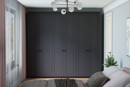 Шкаф распашной София РАХ-7 МДФ Графит - фото 1