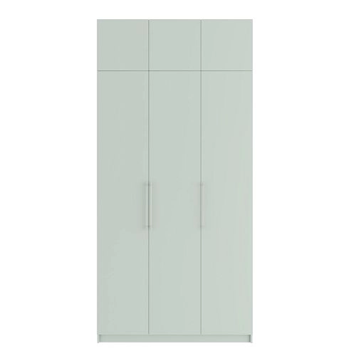 Шкаф распашной Калифорния-3 с антресолью Пастельный Зеленый - фото 2