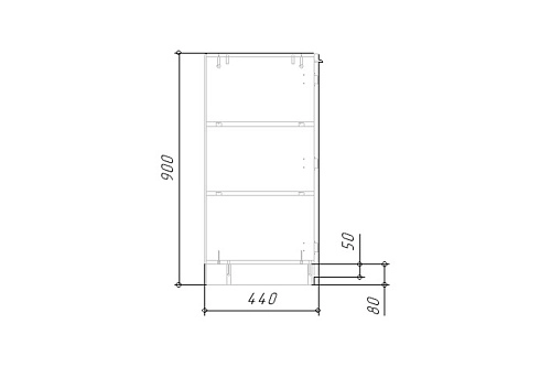 Тумба Лорена Пакс-3 Дуб Табачный - фото 6