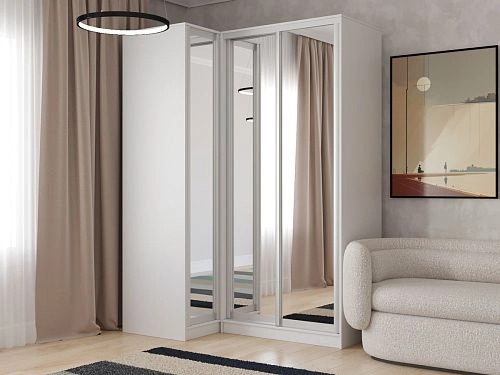 Шкаф угловой Ромео-7 Белый - фото 1