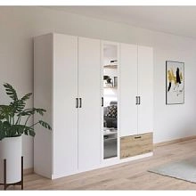 Бари-4 Белый / Дуб Бунратти