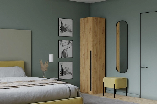 Шкаф распашной Лорена Пакс-1 Дуб Золотистый - фото 1