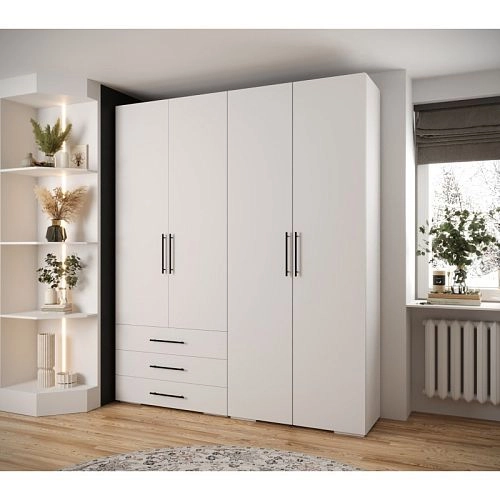 Шкаф распашной Лавис-4 Белый - фото 2