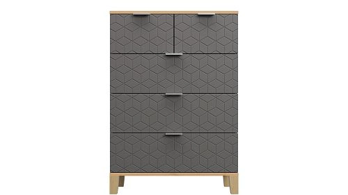 Комод Марвин Йорк 21 фрезеровка 2 Графит - фото 2