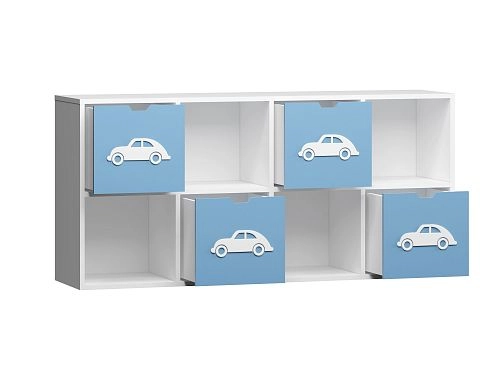 Стеллаж KIDS 5 Пастельно-Синий - фото 3