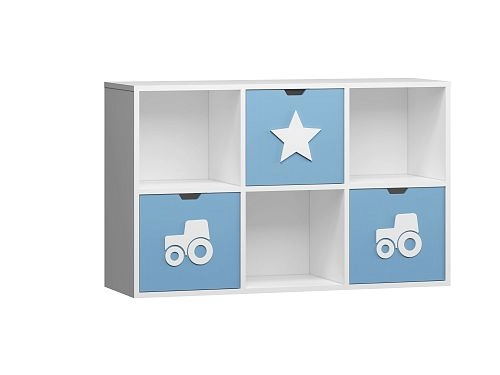 Стеллаж KIDS 14 Пастельно-Синий - фото 2