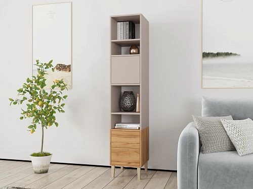 Стеллаж Скарлет-1 Дуб Золотистый - фото 1