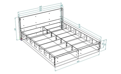 Кровать Алисия, ширина-140 - фото 5
