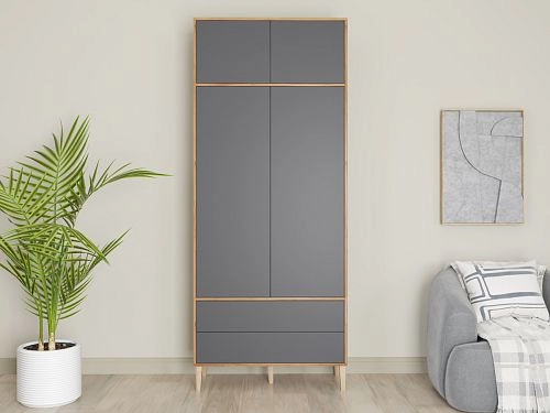 Шкаф распашной Скарлет-11 Графит - фото 1