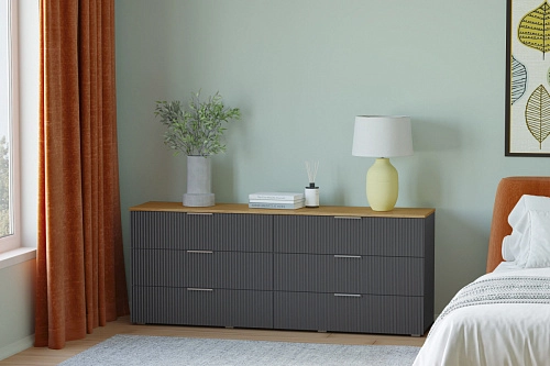 Комод Салерно 6 Графит - фото 1