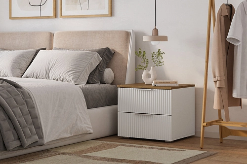 Тумба прикроватная Салерно 2 Белый - фото 1