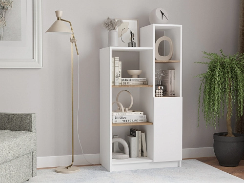 Стеллаж Оренсе-6 Белый - фото 1