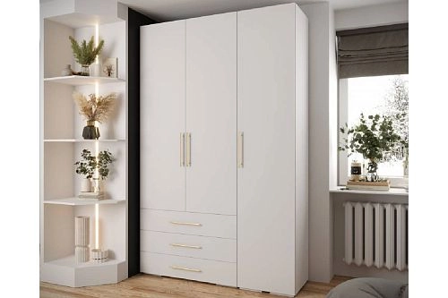 Шкаф распашной Лавис-3.3 Белый - фото 1