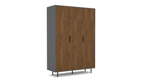 Шкаф распашной Верия-3 Графит - фото 1