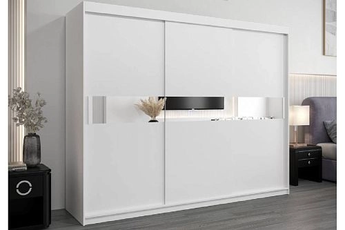 Шкаф-купе Бенито-3 Белый - фото 1