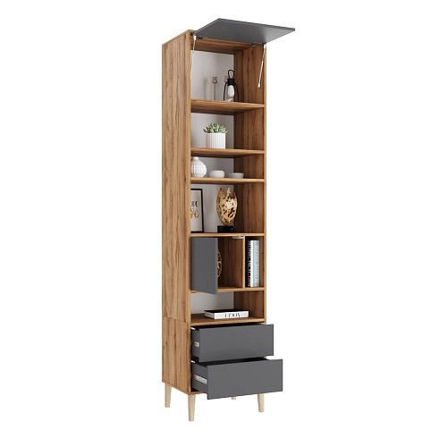 Стеллаж Скарлет-6 Графит - фото 2