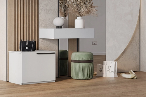 Обувница Лорена Пакс-1 Белый - фото 1