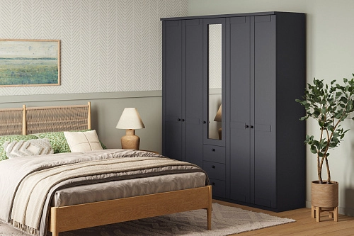 Шкаф распашной София РАХ-17 МДФ Графит - фото 1