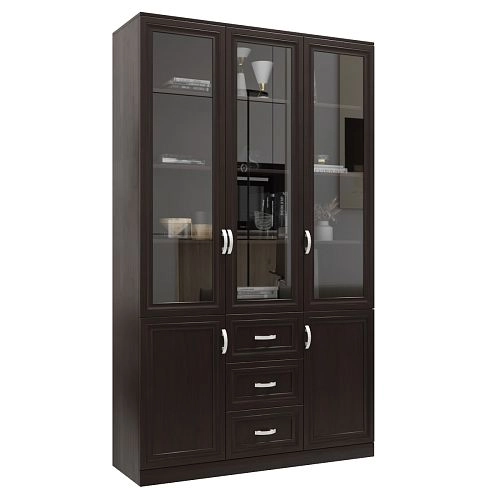 Шкаф Библиотека Библиограф 3.6 Рельеф Венге - фото 3