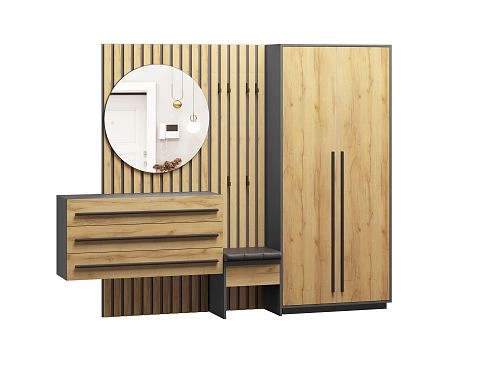 Прихожая Неаполь-5 Графит - фото 3