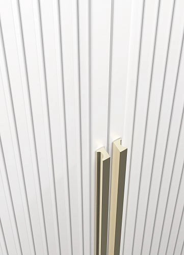 Шкаф распашной Брей-6 Хит с антресолью с зеркалами Белый - фото 2