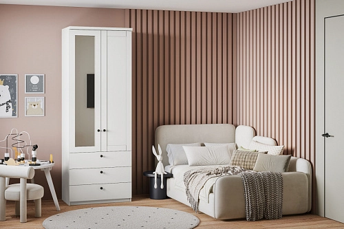 Шкаф распашной София РАХ-18 МДФ Белый - фото 1