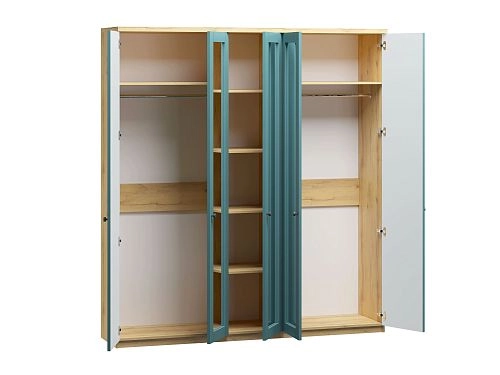 Шкаф распашной София РАХ-9 МДФ Аквамарин - фото 4