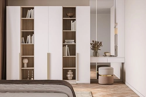 Шкаф распашной Хейсон-13 Белый Дуб Сонома - фото 1